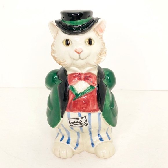 Fitz & Floyd Purrdinand ceramic hand painted 1990 vintage figurine - Picture 1 of 8